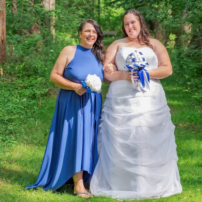 Karen & Brad wedding at Blue Cut Nature Center, Lyons, photograph 4