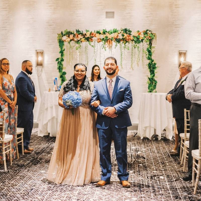 Krystal & Maximo wedding at Rochester Airport Marriott, Greece, photograph 6