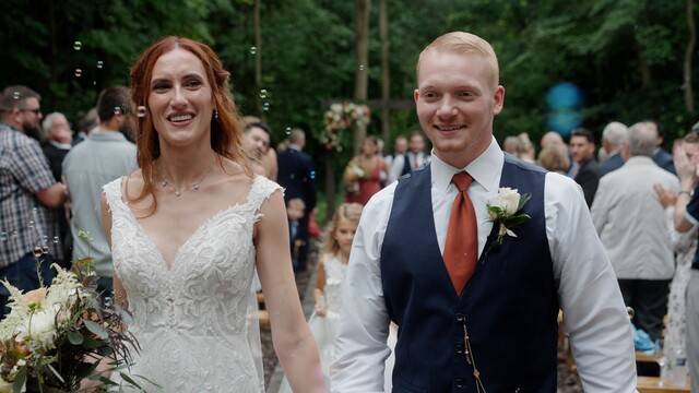Kate & John wedding film at Bear Ridge Destination