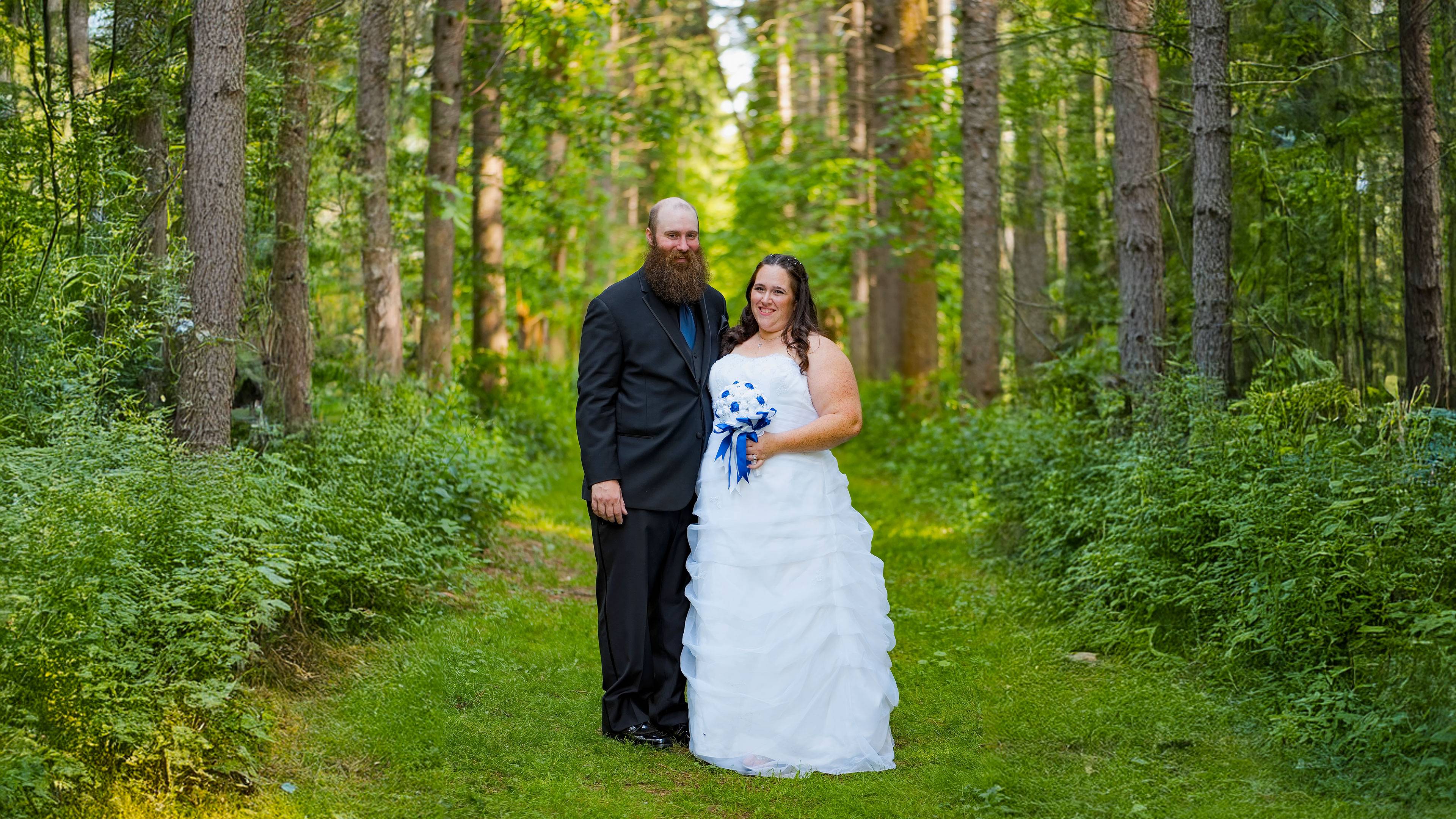 Karen & Brad wedding photography at Blue Cut Nature Center