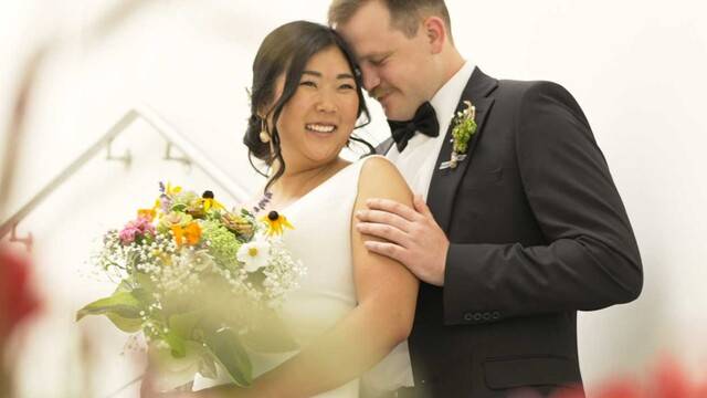 Nina & Connor wedding film at Burchfield Penney Art Center