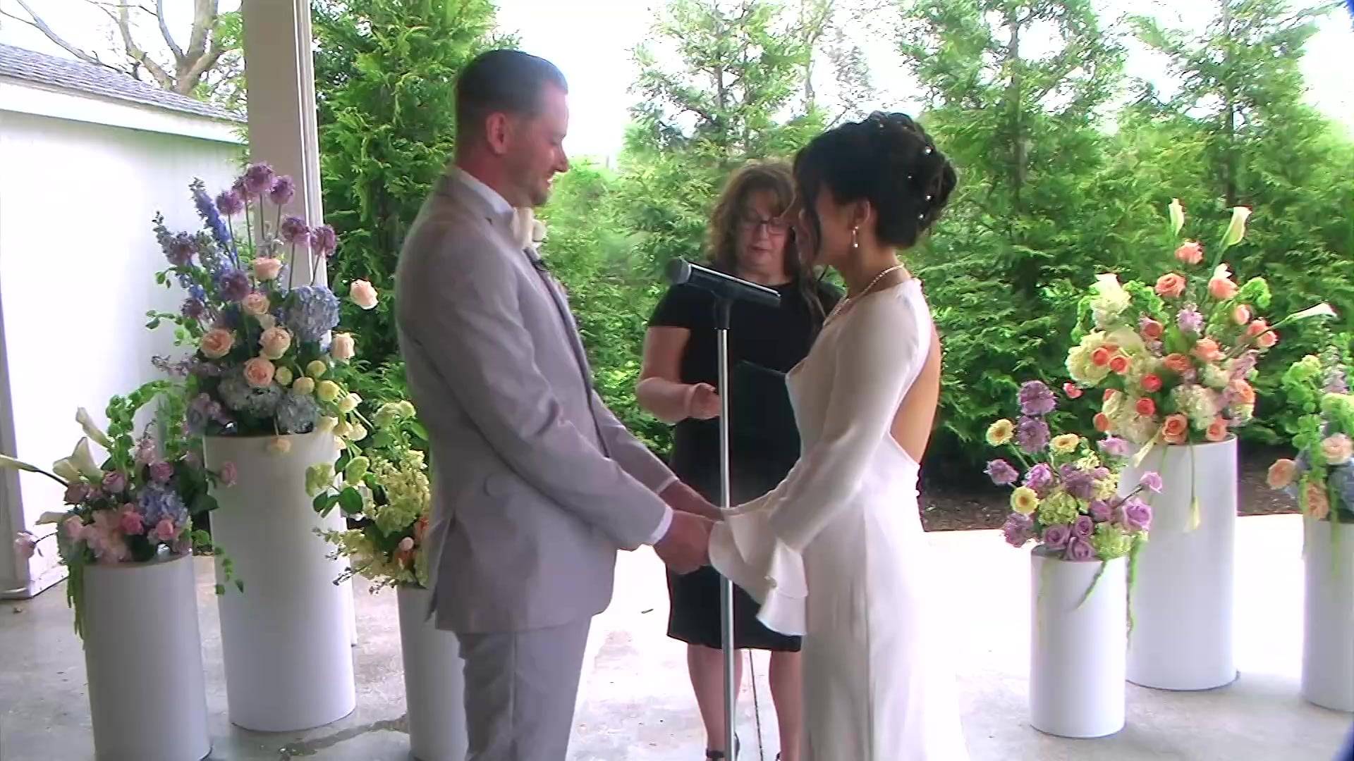 Vintage camcorder wedding video frame by Nightfox Films