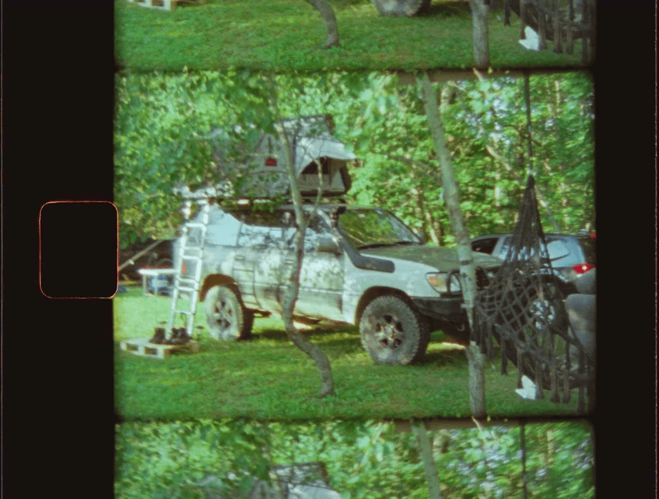 Jess and Bryant shooting Super 8 film in the Adirondacks