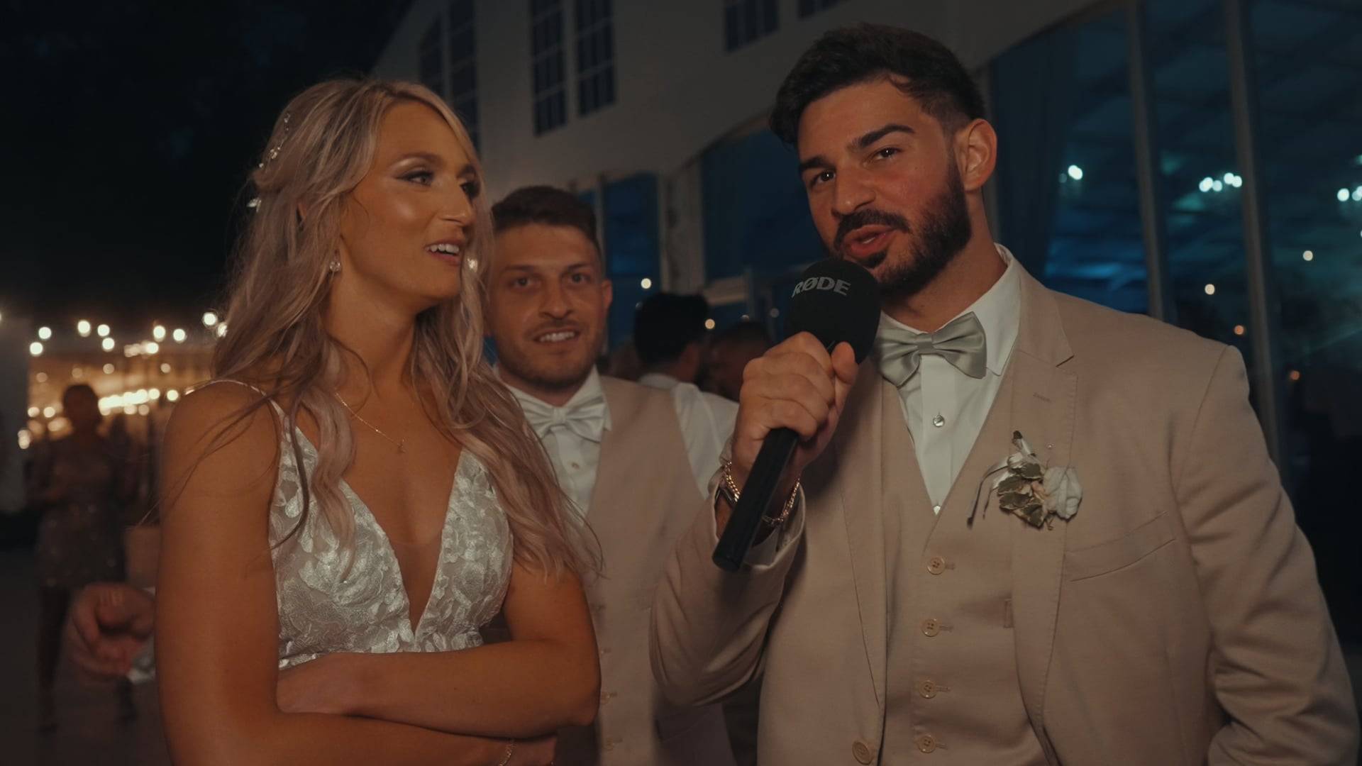Cinema grade 4K wedding teaser frame, Mersadiz and Nick