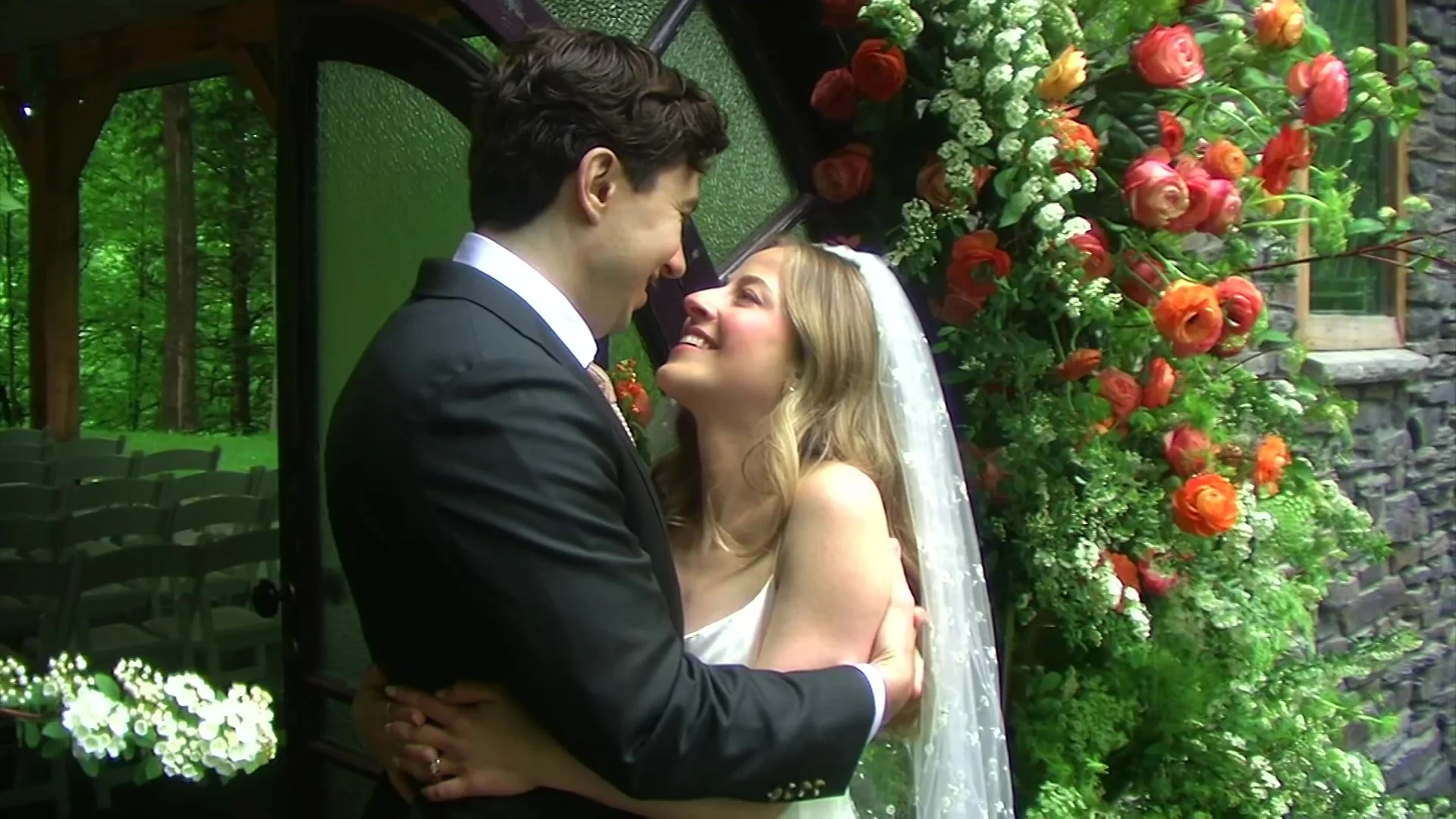 Lindsay and Lee vintage camcorder wedding video Western New York